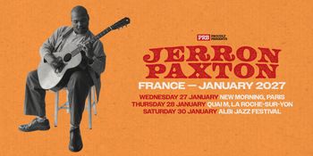 Jerron Paxton France - January 2027 Blind Boy Paxton at Quai M on 28 January 2027 gig poster