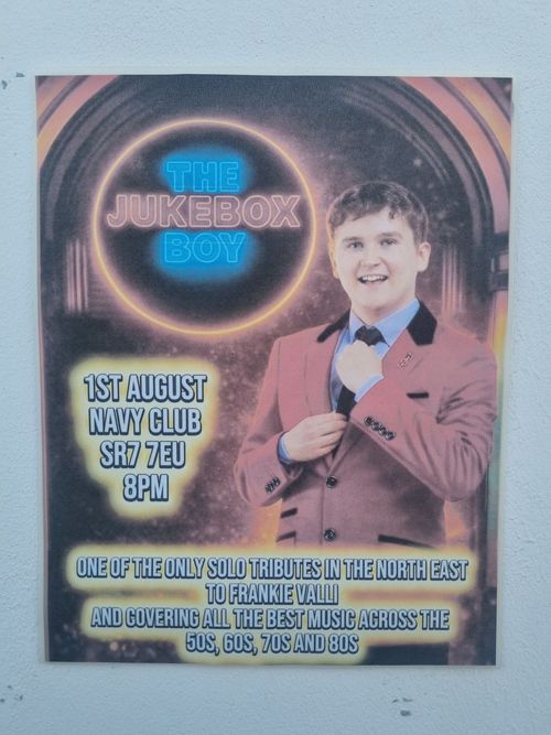 THE JUKEBOX BOY at NAVY CLUB on 1 August 2026 gig poster