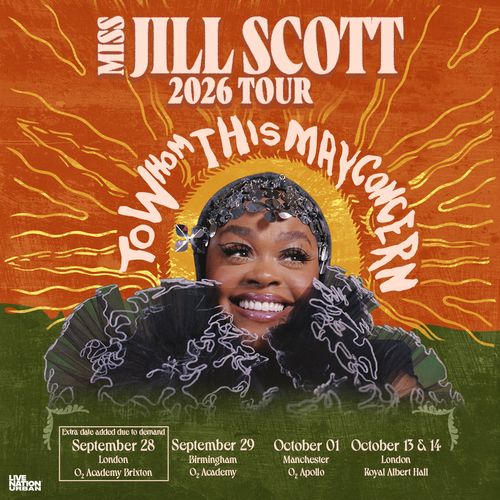 Miss Jill Scott 2026 Tour Miss Jill Scott september 2026 to october 2026 tour poster