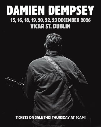 DAMIEN DEMPSEY december 2026 tour poster