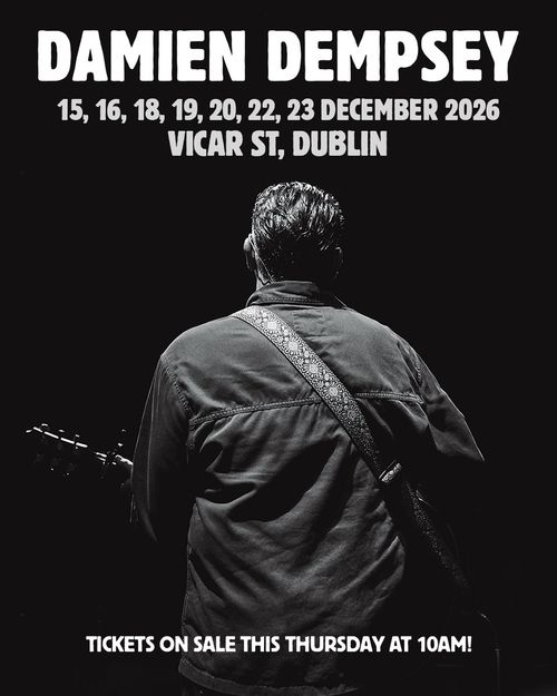 DAMIEN DEMPSEY december 2026 tour poster