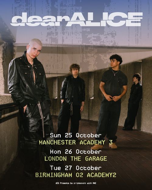 deanALICE october 2026 tour poster