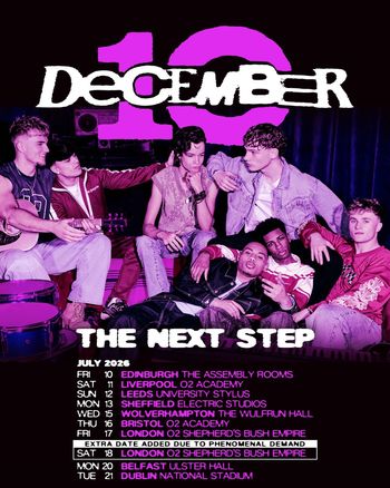 The Next Step july 2026 tour poster