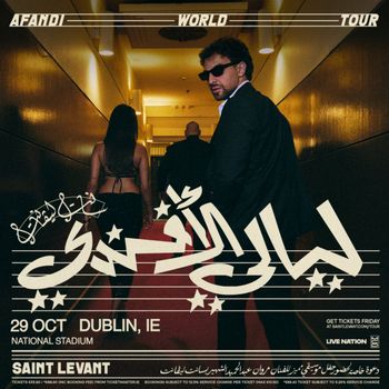 AFANDI WORLD TOUR Saint Levant at NATIONAL STADIUM on 29 October 2026 gig poster