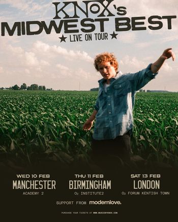 Knox's Midwest Best Live On Tour Knox's Midwest Best at O2 Institute2 on 11 February 2026 gig poster
