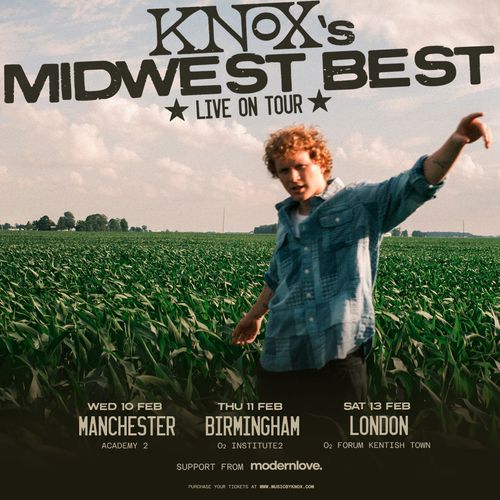 Knox's Midwest Best Live On Tour Knox february 2026 tour poster