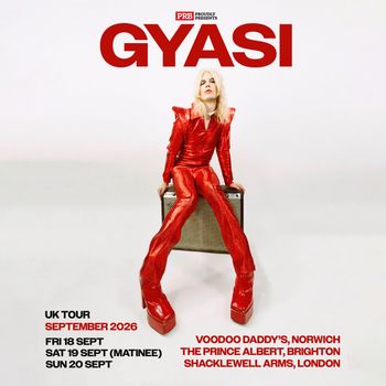 GYASI UK TOUR SEPTEMBER 2026 Gyasi september 2026 tour poster