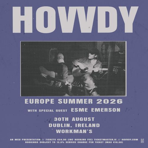 HOWDY Esme Emerson at Workman's on 30 August 2026 gig poster