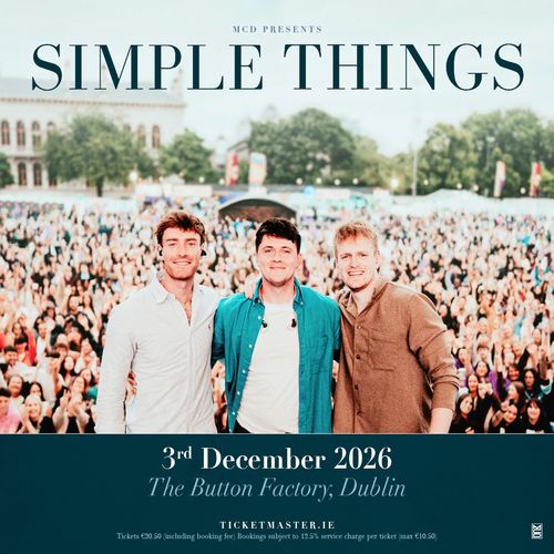SIMPLE THINGS at The Button Factory on 3 December 2026 gig poster