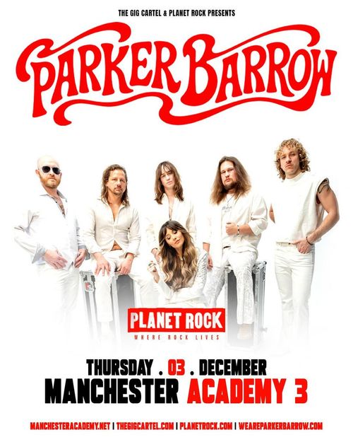 PARKER BARROW at Academy 3 on 3 December 2026 gig poster