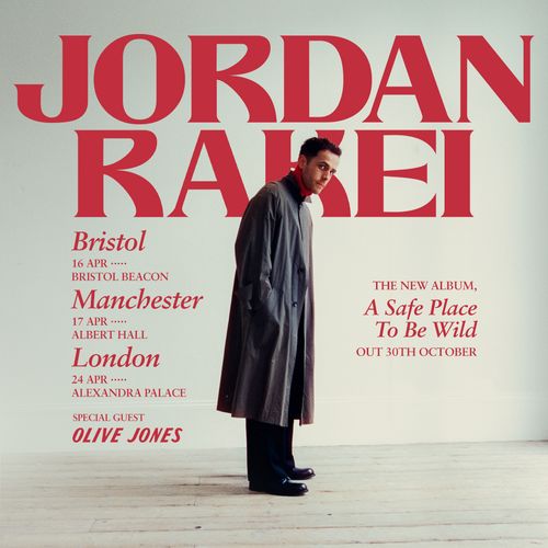 JORDAN RAKEI Olive Jones april 2026 tour poster