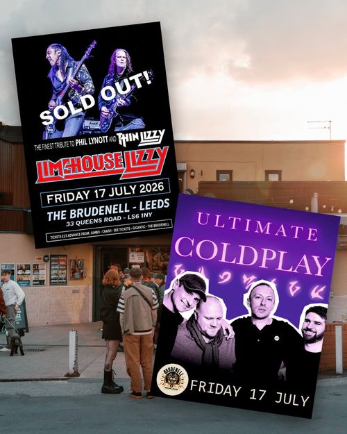 LIMEHOUSE LIZZY & ULTIMATE COLDPLAY Limehouse Lizzy, ULTIMATE COLDPLAY at THE BRUDENELL on 17 July 2026 gig poster
