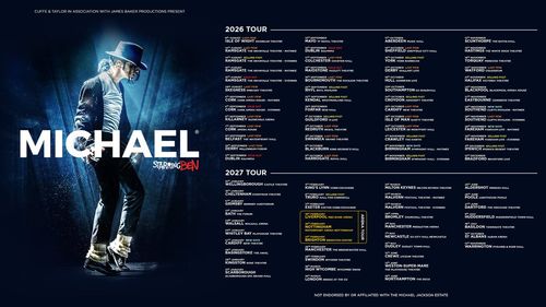 MICHAEL Starring Ben august 2026 to november 2027 tour poster