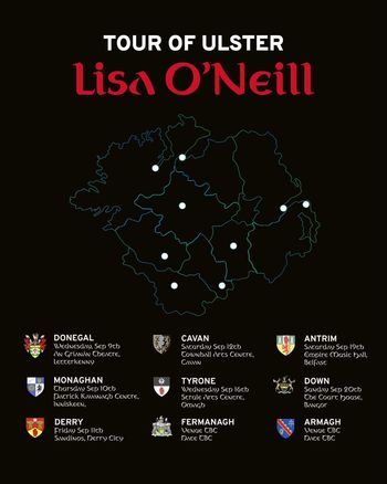 Tour of Ulster Lisa O'Neill Lisa O’Neill at Empire Music Hall on 19 September 2024 gig poster