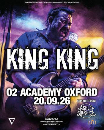 KING KING Ashley Sherlock at 02 Academy on 20 September 2026 gig poster