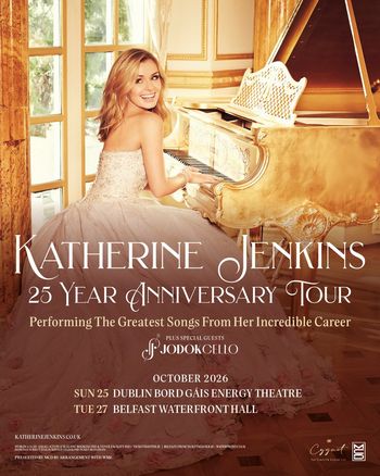 Katherine Jenkins 25 Year Anniversary Tour Katherine Jenkins, Jodok Cello october 2026 tour poster