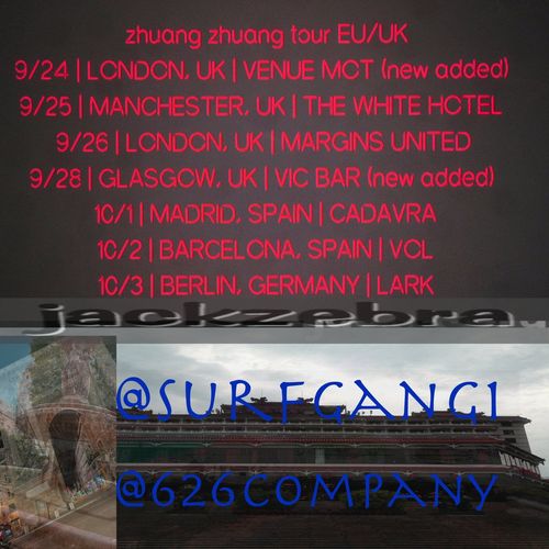 zhuang zhuang tour EU/UK zhuang zhuang september 2026 to october 2026 tour poster