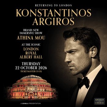 KONSTANTINOS ARGHIROS - ATHINA MOU KONSTANTINOS ARGHIROS at Royal Albert Hall on 22 October 2026 gig poster