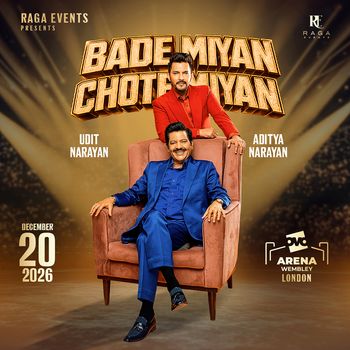 BADE MIYAN CHOTE MIYAN Udit Narayan, Aditya Narayan at OVC ARENA on 20 December 2026 gig poster