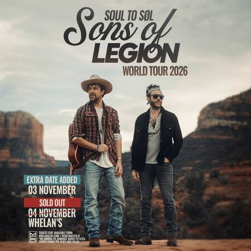 Soul to Sol Sons of Legion World Tour 2026 Sons of Legion november 2026 tour poster