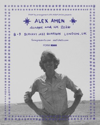 ALEX AMEN at SERVANT JAZZ QUARTERS on 9 August 2026 gig poster