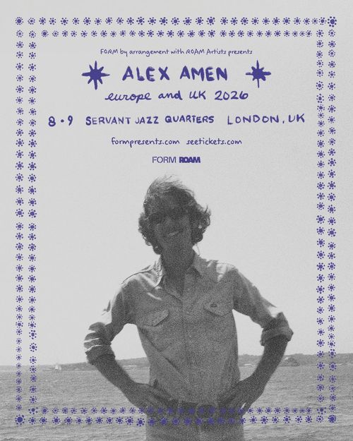 ALEX AMEN at SERVANT JAZZ QUARTERS on 9 August 2026 gig poster