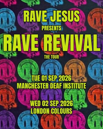 RAVE JESUS PRESENTS RAVE REVIVAL THE TOUR Rave Jesus september 2026 tour poster