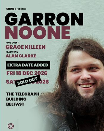 Garron Noone Grace Killeen, Alan Clark december 2026 tour poster