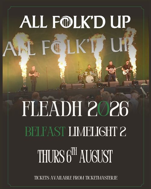 ALL FOLK'D UP at Limelight 2 on 6 August 2026 gig poster