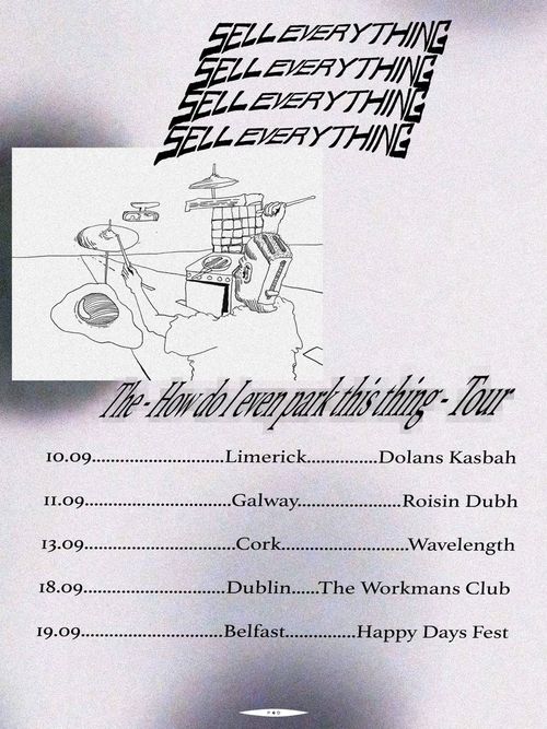 Sell Everything - How do I even park this thing - Tour SELL EVERYTHING september 2026 tour poster