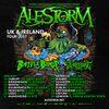 Alestorm UK & Ireland Tour 2027 Wizardthrone, Battle Beast, Alestorm gig poster
