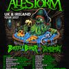 Alestorm UK & Ireland Tour 2027 Battle Beast, Wizardthrone, Alestorm gig poster
