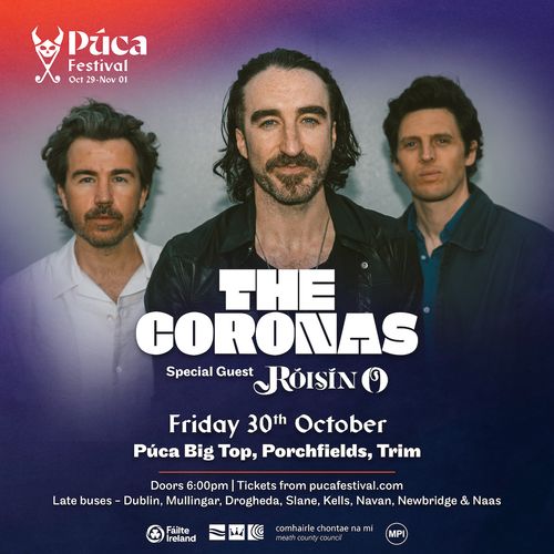 The Coronas Róisín O at Púca Big Top on 30 October 2026 gig poster