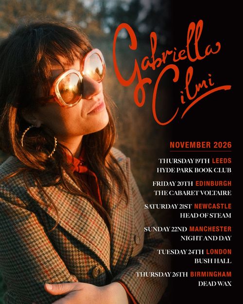 Gabriella Cilmi november 2026 tour poster