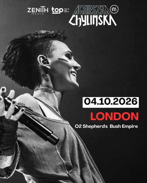 AGNIESZKA CHYLIŃSKA AGNESZKA CHYLIŃSKA at O2 Shepherd's Bush Empire on 4 October 2026 gig poster