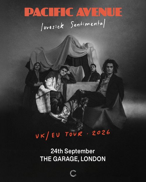 PACIFIC AVENUE lovesick Sentimental Pacific Avenue at THE GARAGE on 24 September 2026 gig poster