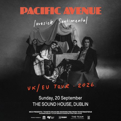 PACIFIC AVENUE lovesick Sentimental Pacific Avenue at THE SOUND HOUSE on 20 September 2026 gig poster