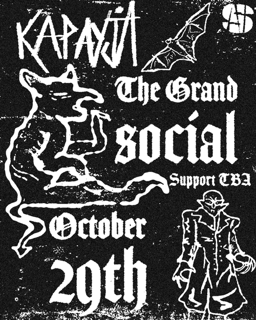 KAPATJA at The Grand Social on 29 October 2026 gig poster