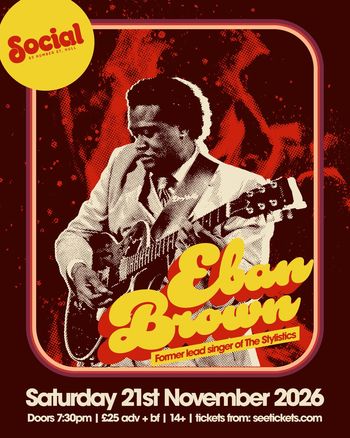 Eban Brown at Social on 21 November 2026 gig poster