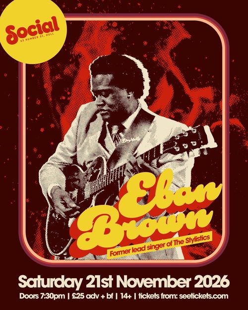 Eban Brown at Social on 21 November 2026 gig poster