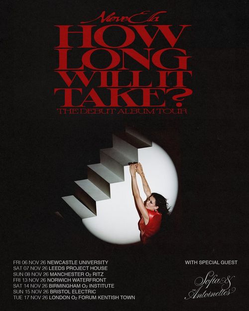 Nerve Ela - How Long Will It Take? The Debut Album Tour Nerve Ela november 2026 tour poster
