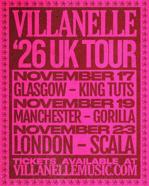 VILLANELLE '26 UK TOUR Villanelle november 2026 tour poster
