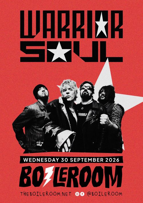 WARRIOR SOUL at BOILERROOM on 30 September 2026 gig poster