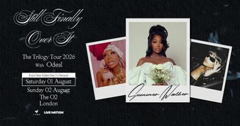 Still Finally Over It - The Trilogy Tour 2026 ODEAL, Summer Walker august 2026 tour poster