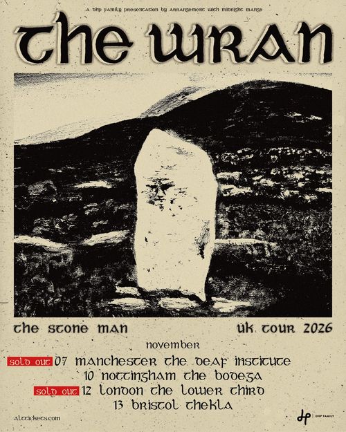The Wran - The Stone Man UK Tour 2026 The Wran november 2026 tour poster