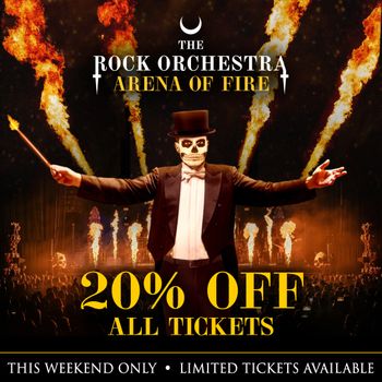 THE ROCK ORCHESTRA ARENA OF FIRE The Rock Orchestra at Arena of Fire on 30 July 2026 gig poster