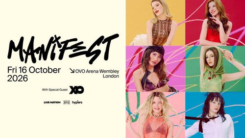 MANIFEST XO at OVO Arena Wembley on 16 October 2026 gig poster