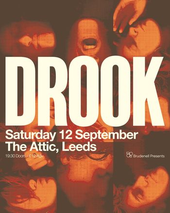 DROOK at The Attic on 12 September 2026 gig poster