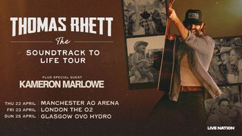 Thomas Rhett The Soundtrack To Life Tour Kameron Marlowe, Thomas Rhett april 2026 tour poster