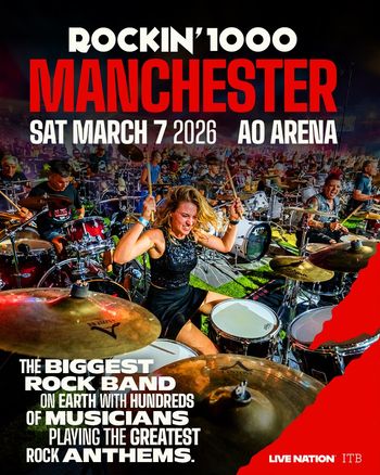 ROCKIN'1000 MANCHESTER ROCKIN'1000 at AO ARENA on 7 March 2026 gig poster